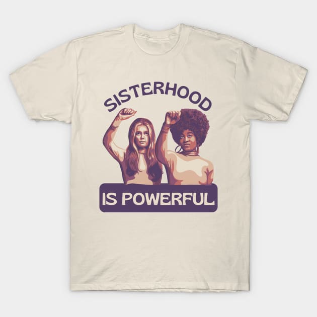 Gloria Steinem and Angela Davis Portrait T-Shirt by Slightly Unhinged